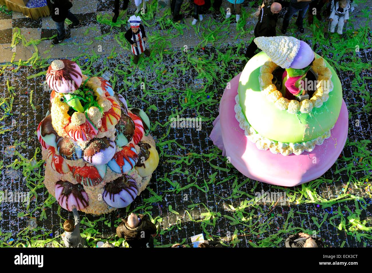 Frankreich, Alpes Maritimes, Nizza Karneval 2014, der Corso (Prozession der Karneval hin-und Herbewegungen) Stockfoto