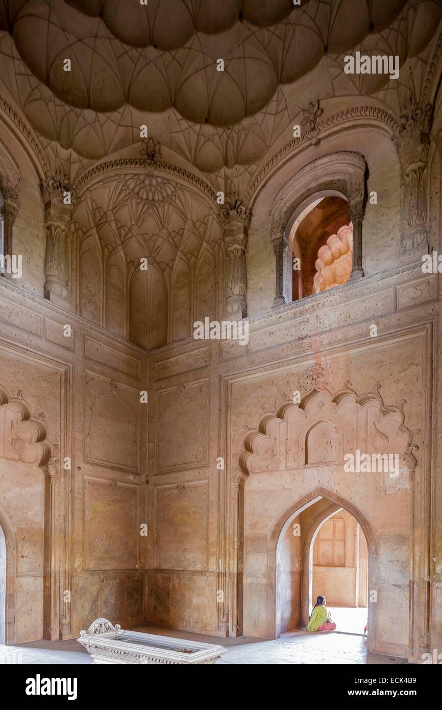 Indien, New Delhi, Safdar Jang Mausoleum gebaut im Jahre 1754 im Stil Mughal Architektur Stockfoto