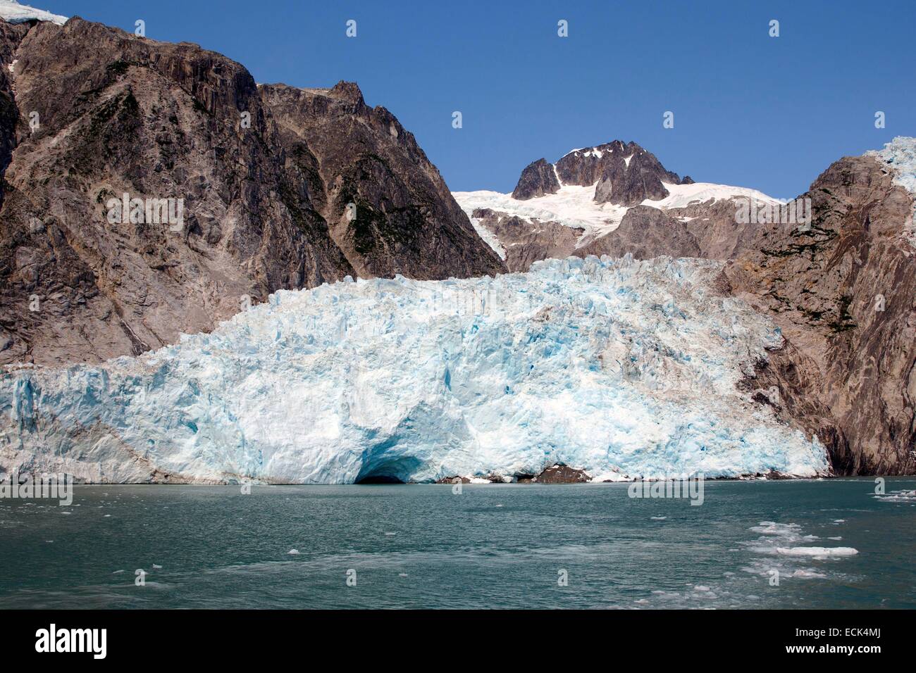 USA, Alaska, Kenai-Halbinsel Kenai Fjords National Park, Gletscher, Anker-Gletscher Stockfoto