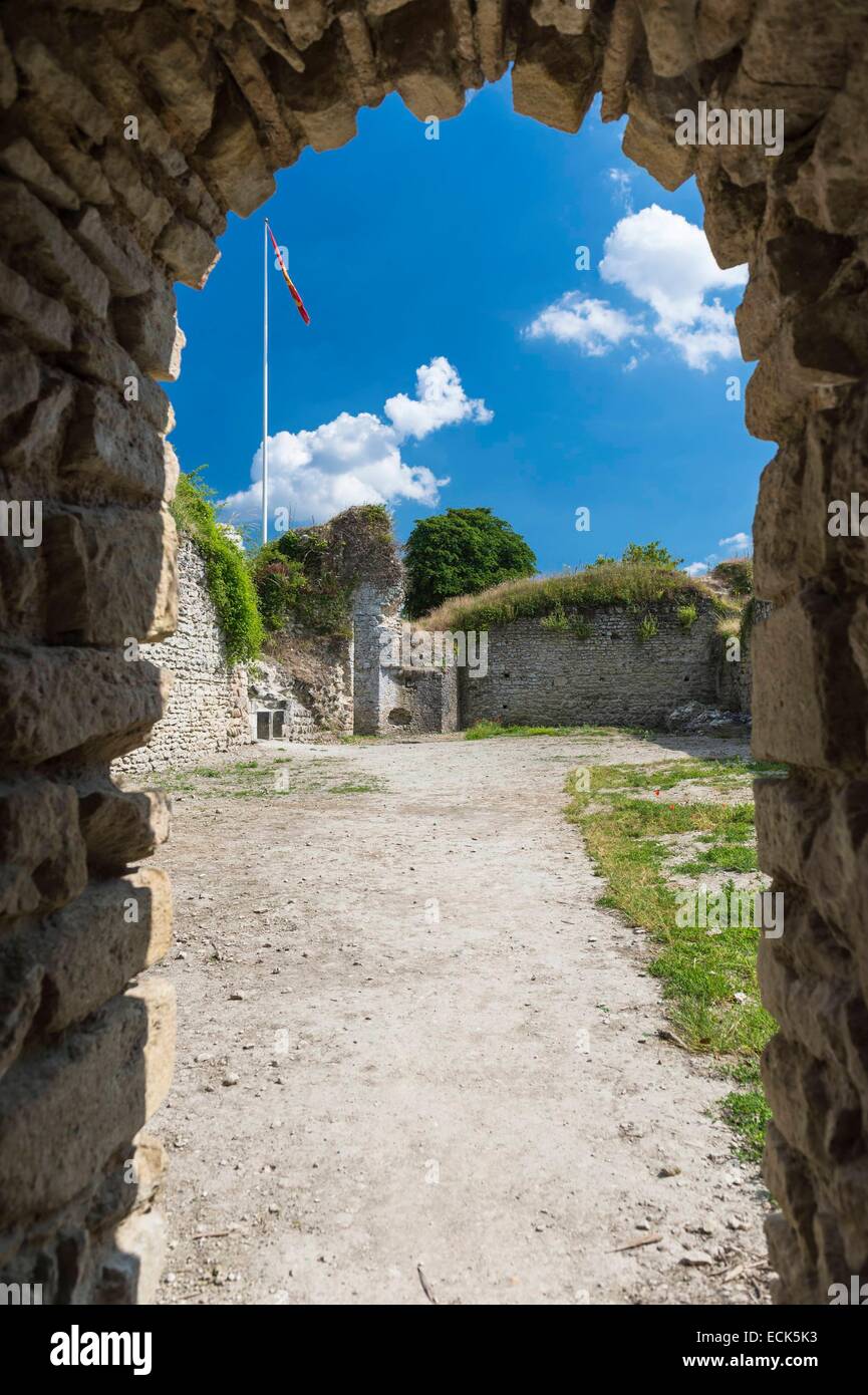 Frankreich, Eure, Ivry la Bataille, Ende des 10. Jahrhunderts Militärfestung Stockfoto