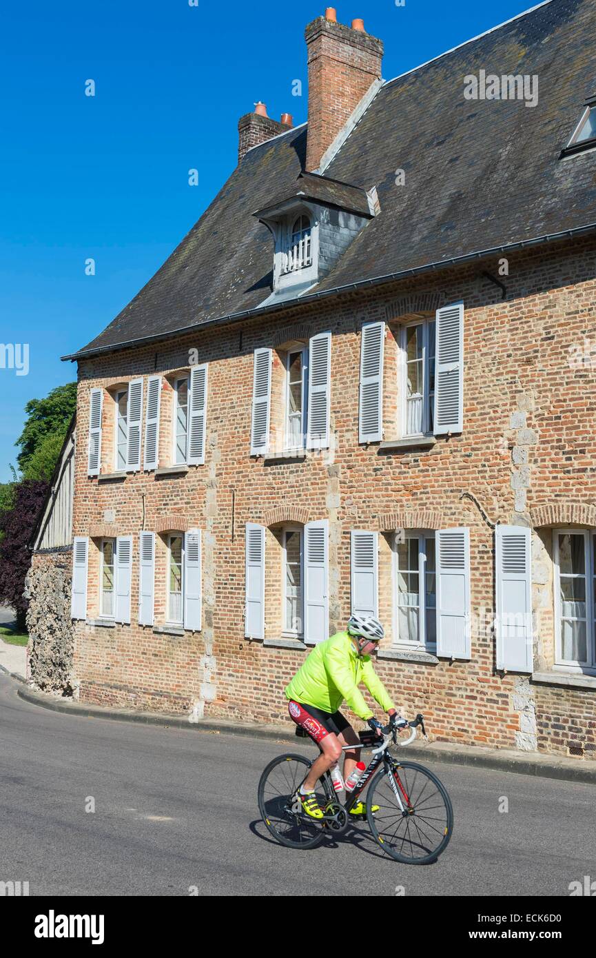 Frankreich, Eure, Lyons-la-ForΩt, mit der Bezeichnung Les Plus Beaux Dörfer de France Stockfoto