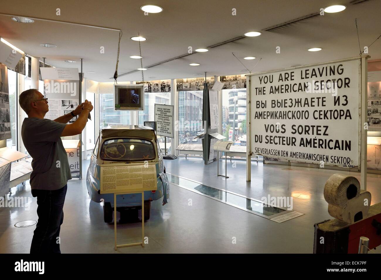 Deutschland, Berlin, MusΘe du Checkpoint Charlie (Haus am Checkpoint Charlie Ou Mauermuseum) Stockfoto