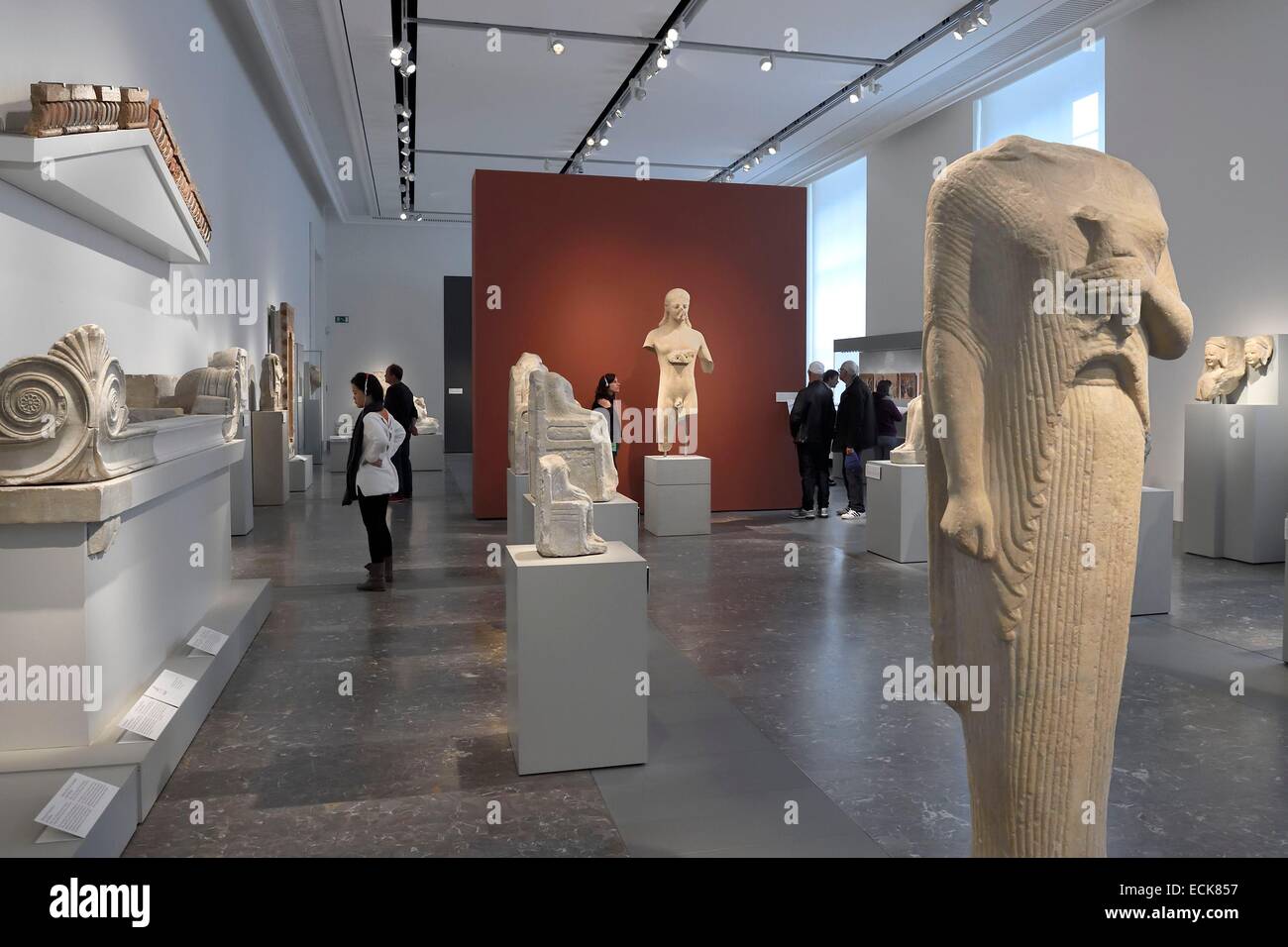 Deutschland, Berlin, Museumsinsel, aufgeführt als Weltkulturerbe der UNESCO, Altes Museum beherbergt eine Sammlung von antiken Werken Stockfoto