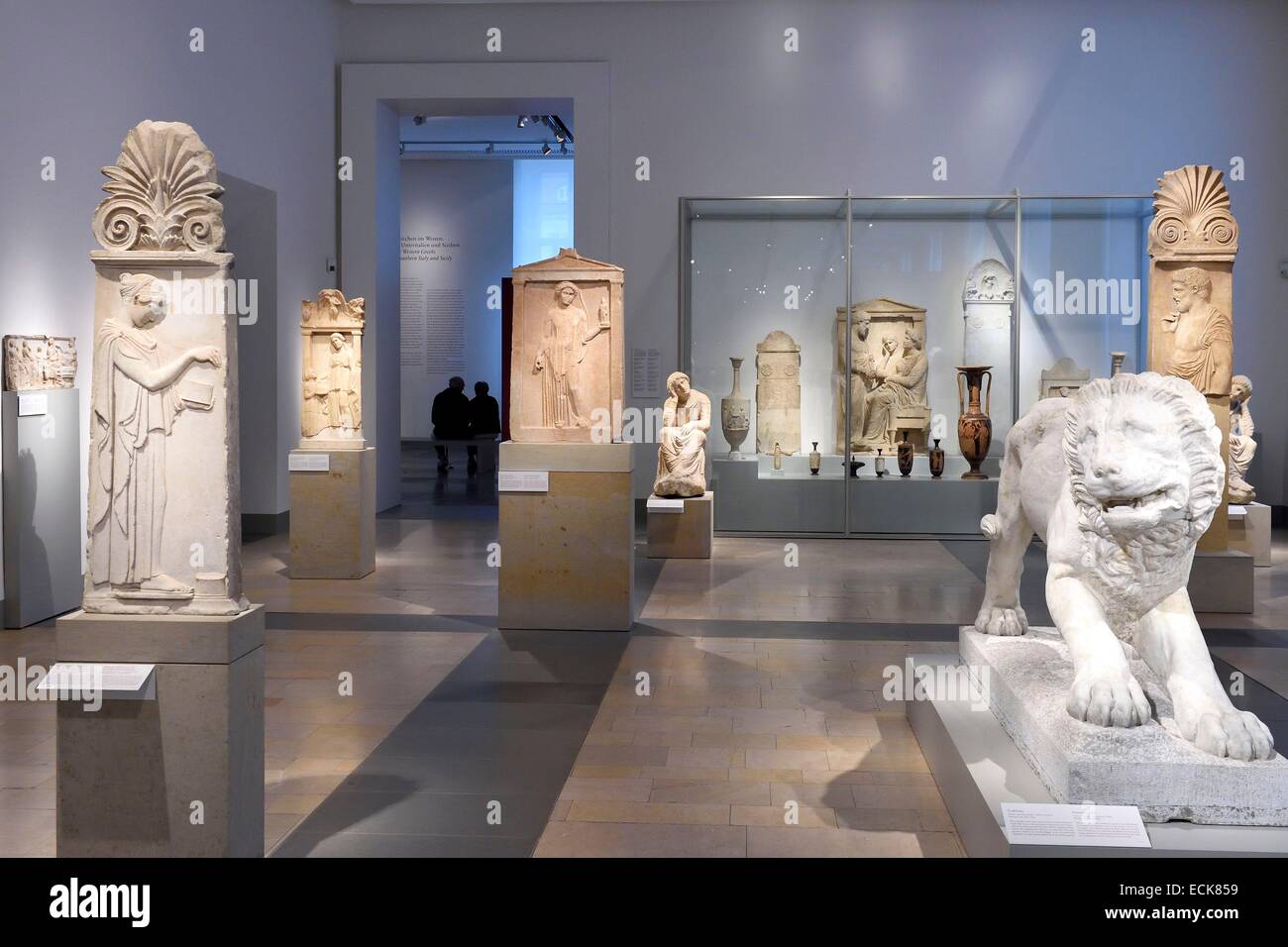 Deutschland, Berlin, Museumsinsel, aufgeführt als Weltkulturerbe der UNESCO, Altes Museum beherbergt eine Sammlung von antiken Werken Stockfoto