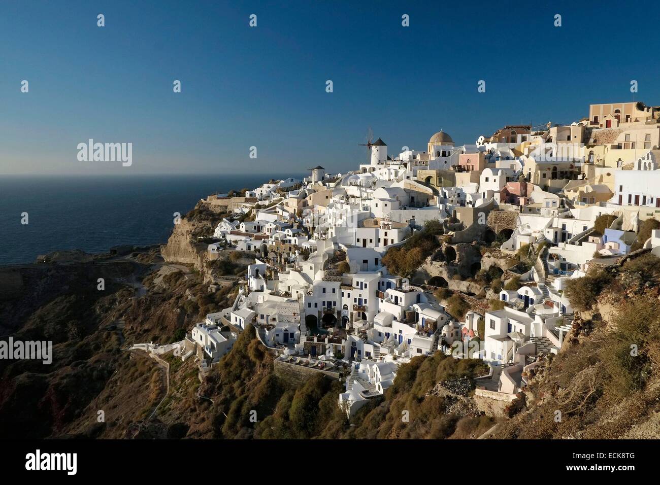 Griechenland, Kykladen, Santorini (Thira), Dorf Oia (Ia) Stockfoto