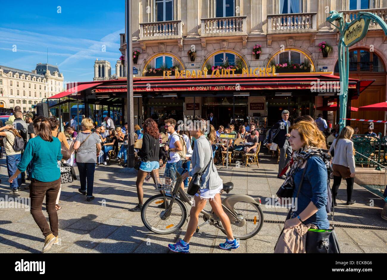 Frankreich, Paris, Saint Michel Viertel Stockfoto
