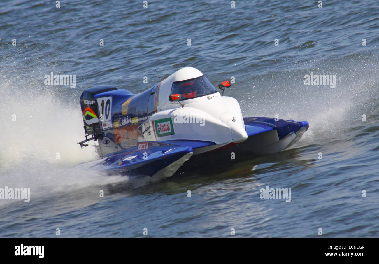 Formel 1 H2O Powerboat World Championship GrandPrix in Wyschgorod, Ukraine Stockfoto