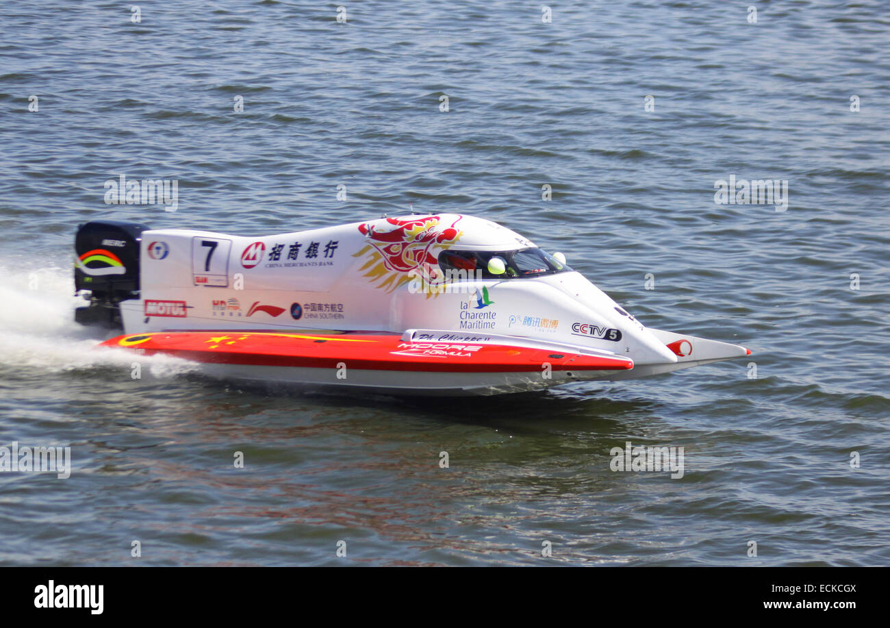 Formel 1 H2O Powerboat World Championship GrandPrix in Wyschgorod, Ukraine Stockfoto