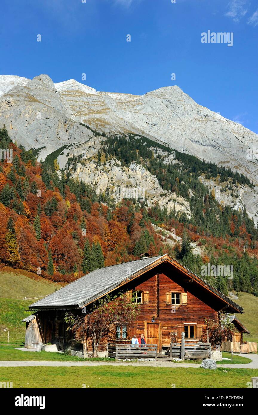 Österreich, Tirol, Karwendel, Grosser Ahornboden, Eng-Alm Stockfoto