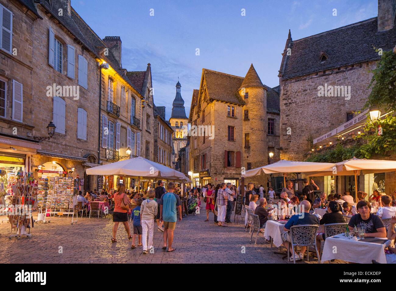 Frankreich, Dordogne Sarlat la Caneda, Liberty Square Stockfoto