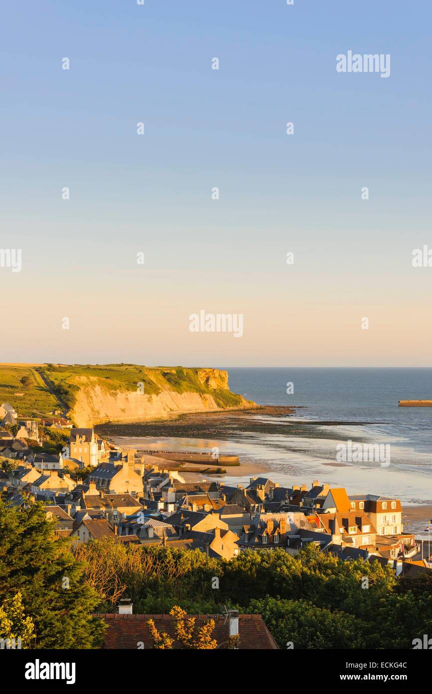 Frankreich, Calvados, Arromanches-Les-Bains, historischen Ort der Landung in der Normandie Stockfoto