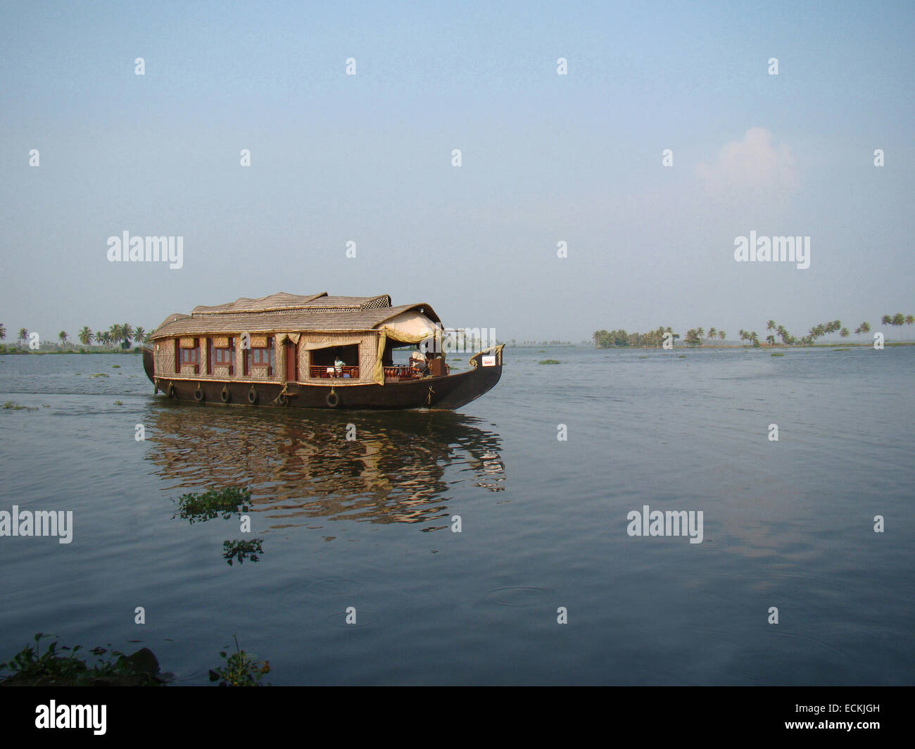 Kerala Hausboote (Riceboats) oder Kettuvallam sind Land Boote verwendet jetzt eine Touristen-Attraktion Stockfoto