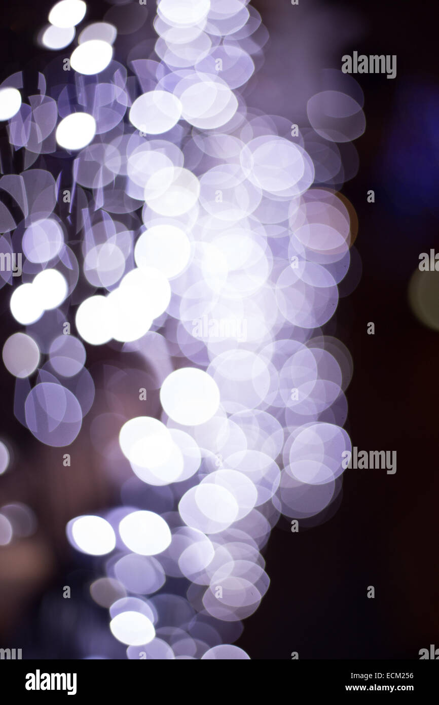 Lichter, Hintergrund, Unschärfe, blau, Bokeh, abstrakt, Fokus, violett, schwarz, Glitzer, Glühen, Sterne, Leuchten, cool, Farbe, bunt, Mag Stockfoto