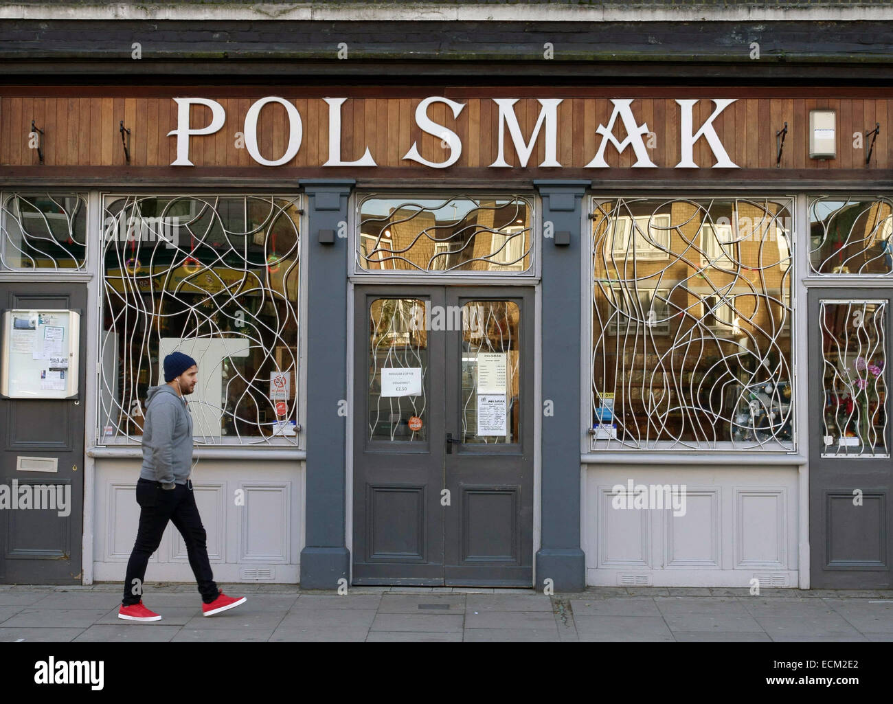 Polsmak polnische Delikatessen und Shop in Dalston, London Stockfoto