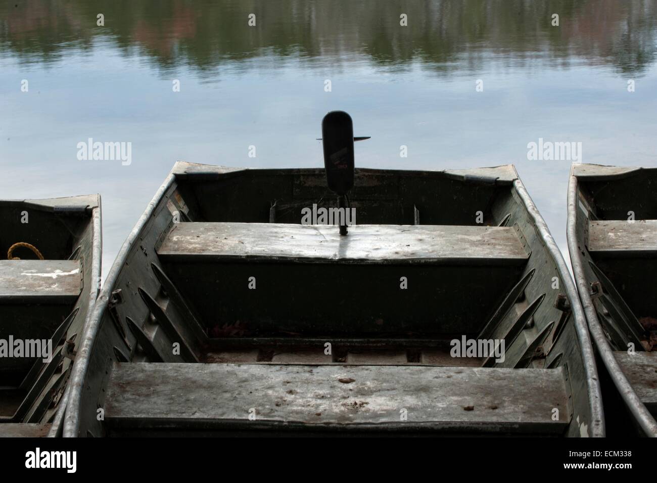 Boote, die darauf warten, genutzt werden. Stockfoto