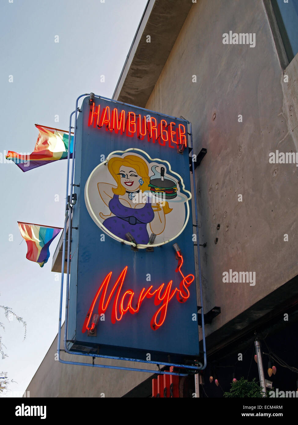Hamburger Marys, West Hollywood, Los Angeles, Kalifornien Stockfoto