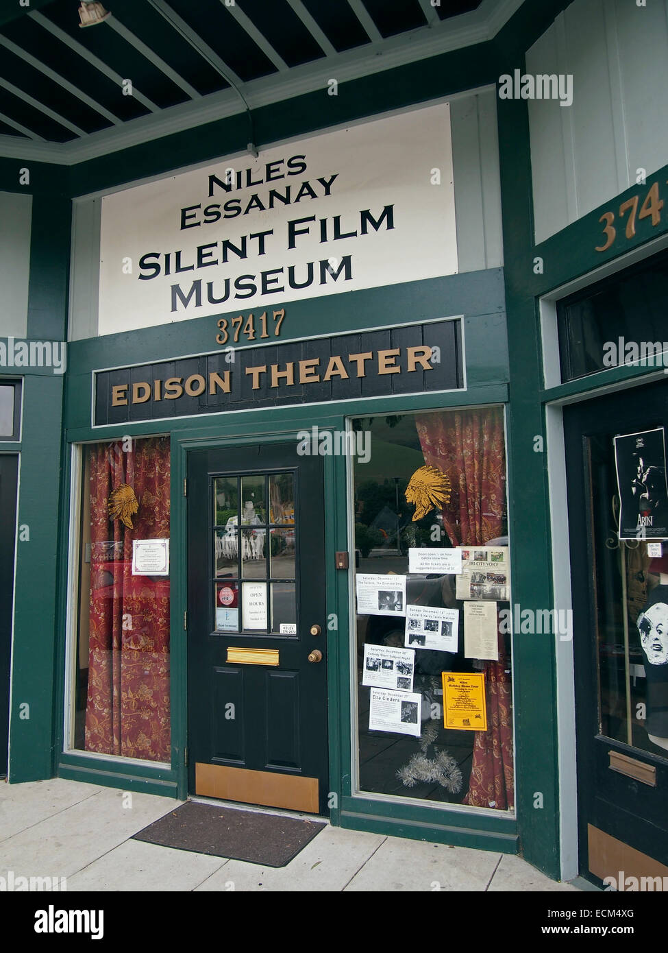 Niles Essany Silent Film Museum, Fremont, Kalifornien Stockfoto