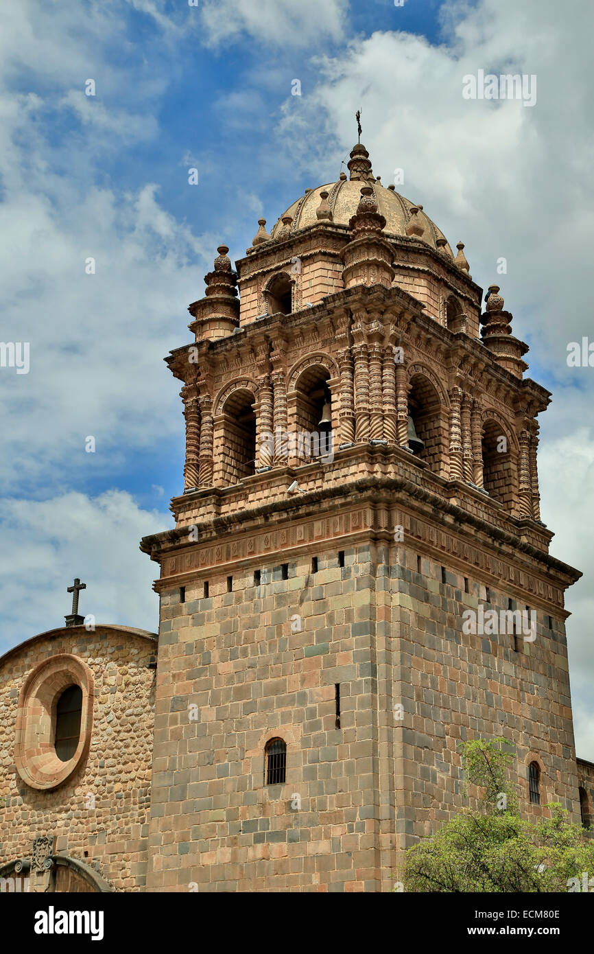 Glockenturm, Coricancha, Convento de Santo Domingo del Cusco, Cusco, Peru Stockfoto