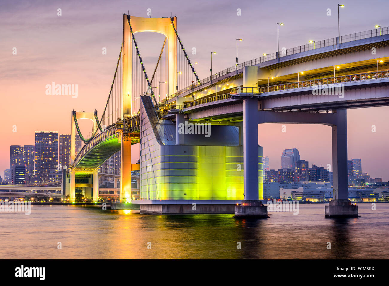 Tokyo, Japan Stadtbild in Tokyo Bay. Stockfoto