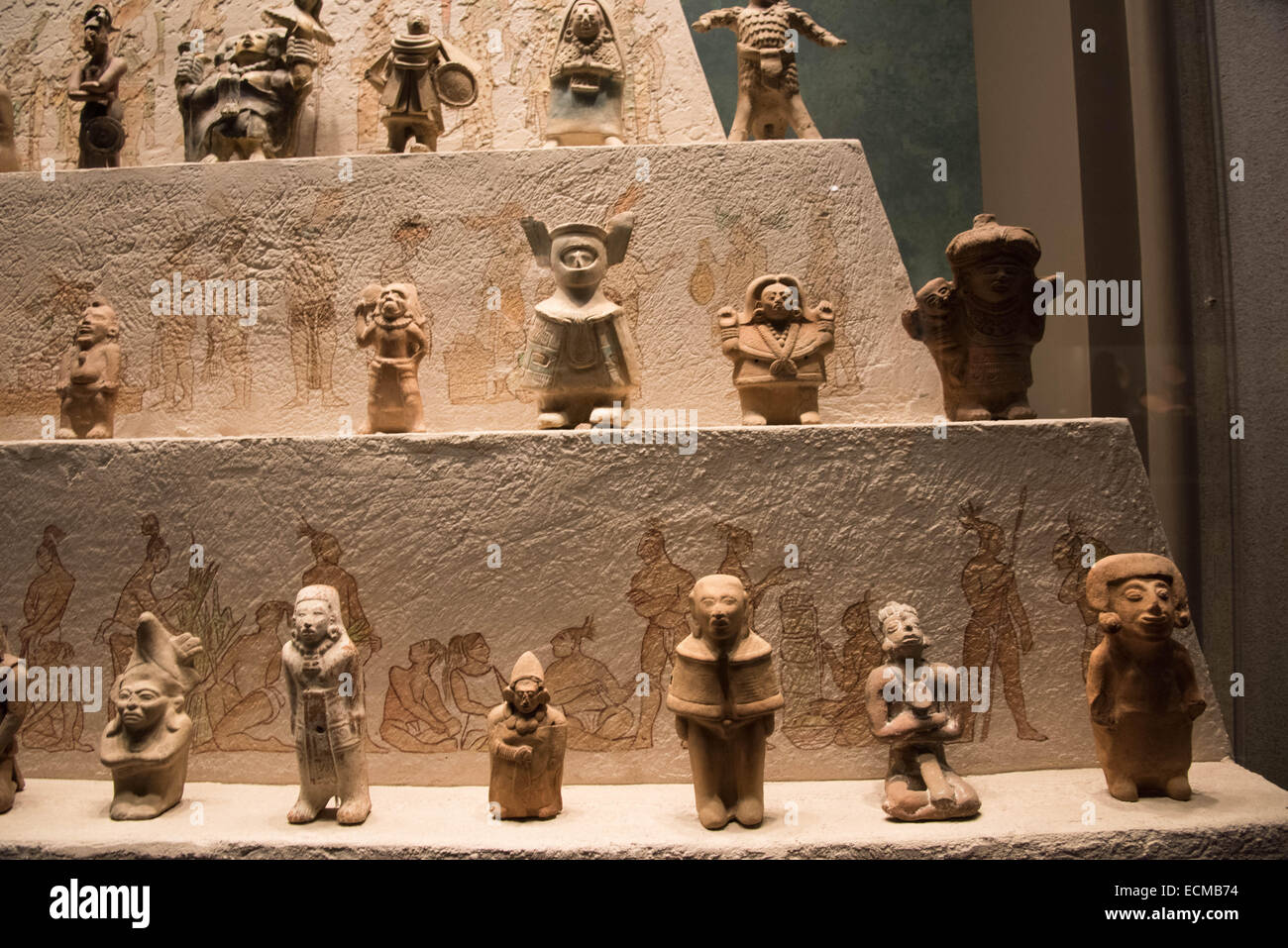 Das nationale Museum für Anthropologie, Mexiko-Stadt, Mexiko Stockfoto
