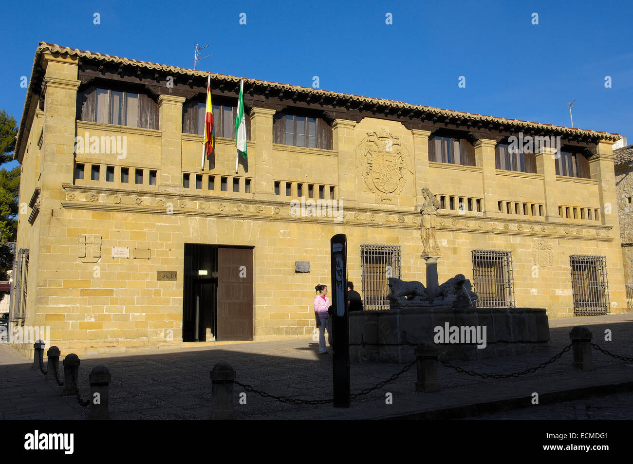 Antigua Carnicería, alte Metzger ist Einkaufen, in Populo quadratisch, Baeza, Jaen Provinz, Andalusien, Spanien, Europa Stockfoto