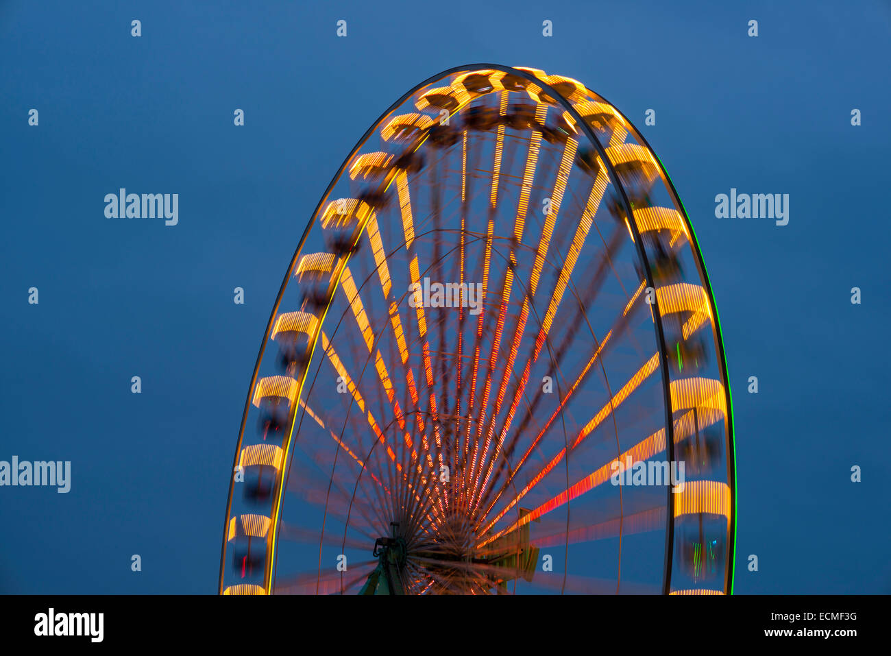 Riesenrad, Kirmes am Ufer des Rheins Deutz, Herbst Kirmes, Köln, Nordrhein-Westfalen, Deutschland Stockfoto