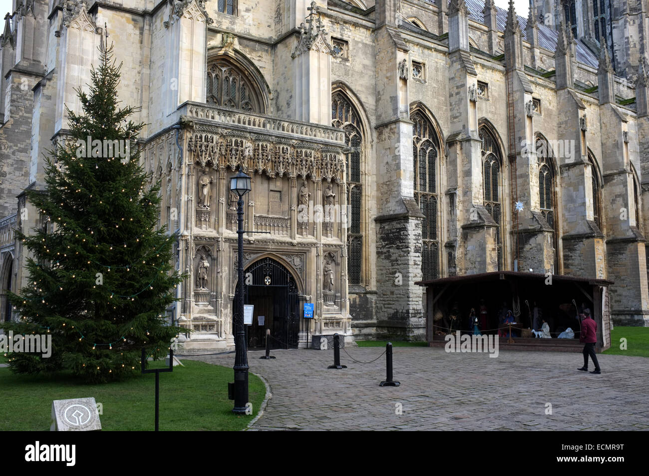 Canterbury Kathedrale in der Stadt von Canterbury Kent uk Dezember 2014 Stockfoto