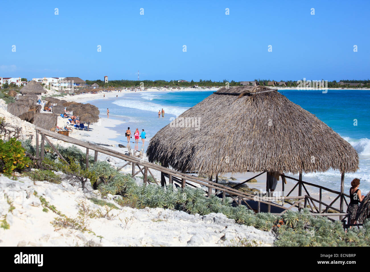 Strand von Sol Cayo Largo Hotel. Stockfoto