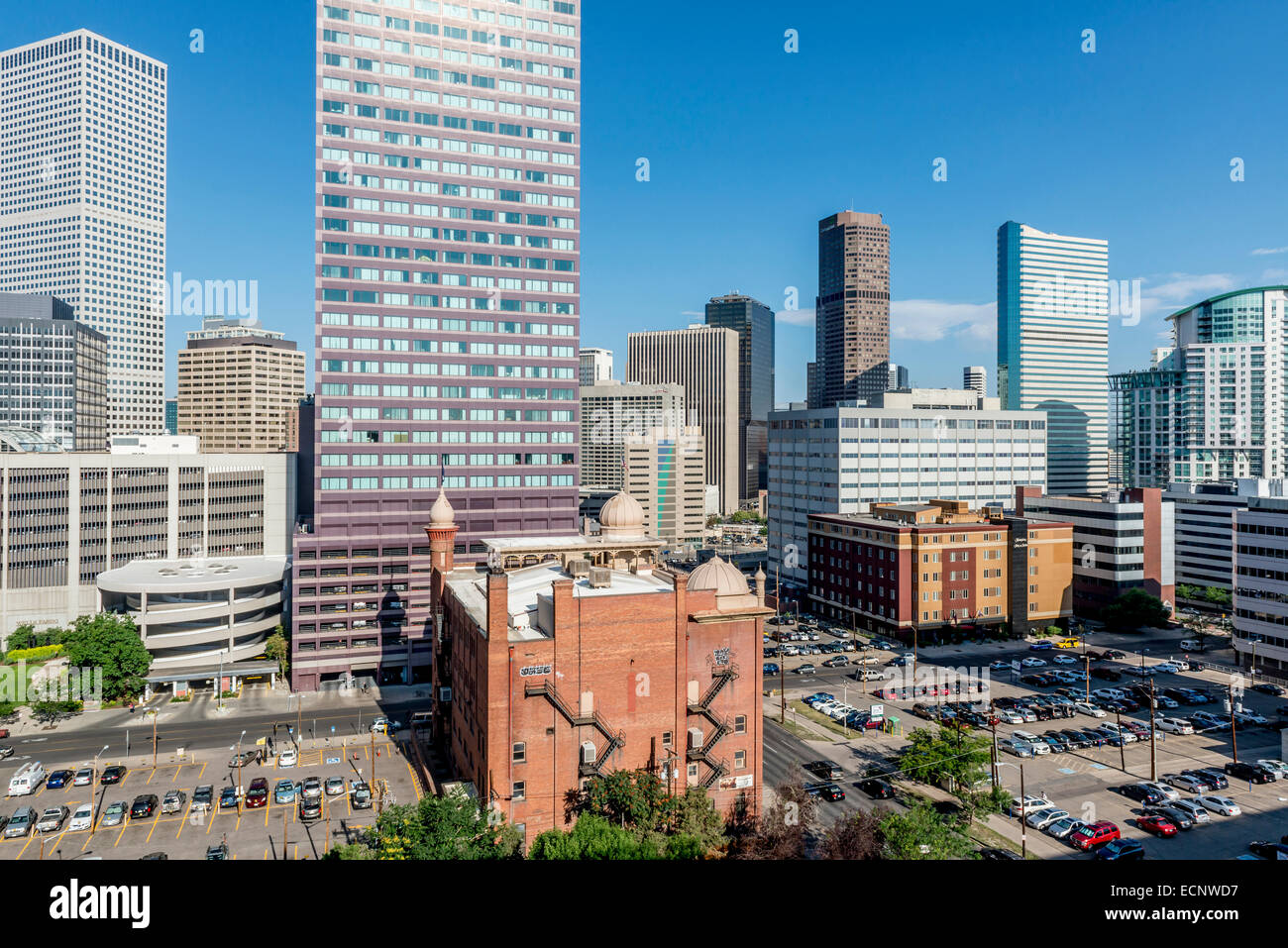 Die Skyline der Innenstadt Denver. Colorado. USA Stockfoto