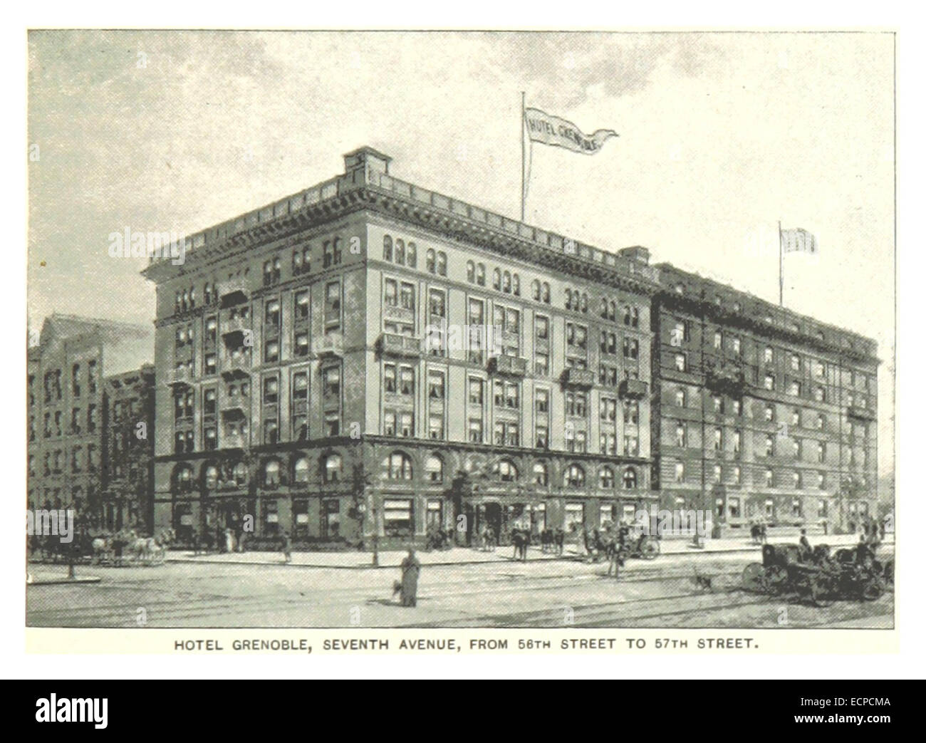 (King1893NYC) pg233 HOTEL GRENOBLE, SEVENTH AVENUE Stockfoto