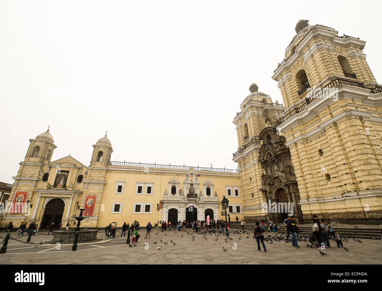 Die Kirche und das Kloster von San Francisco Lima Peru Stockfoto