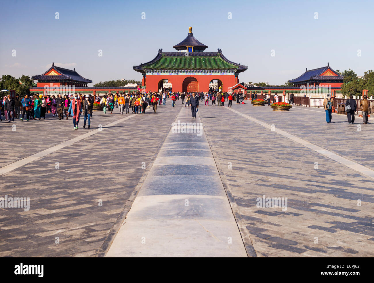 Tor an der Temple of Heaven in Peking 2014 Stockfoto