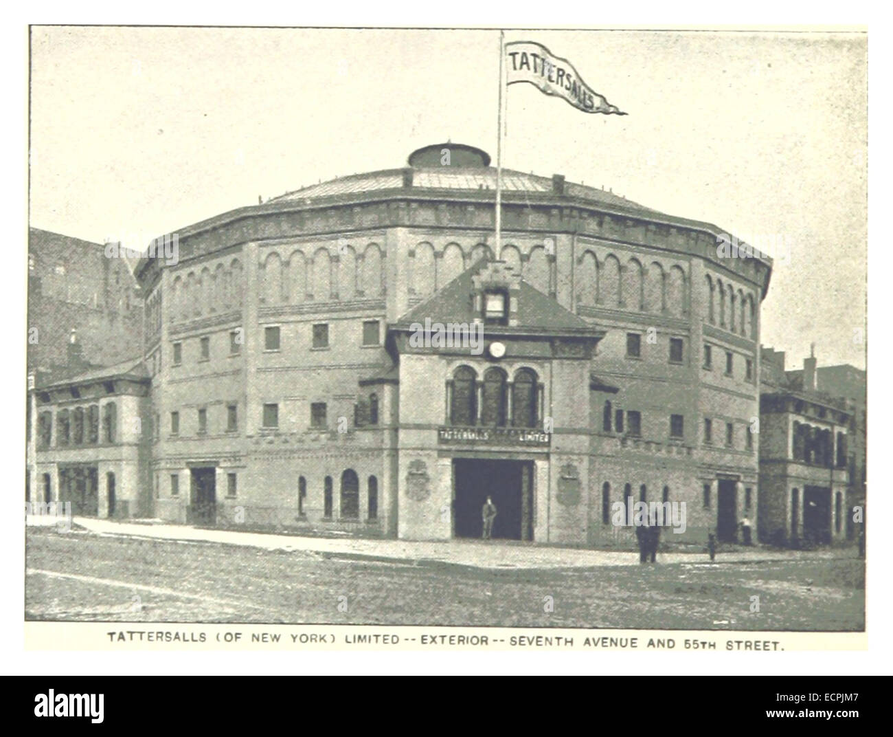 (King1893NYC) pg818 TATTERSALLS (NEW YORK) LIMITED, Exterieur, siebte AVENUE und 55. STREET Stockfoto