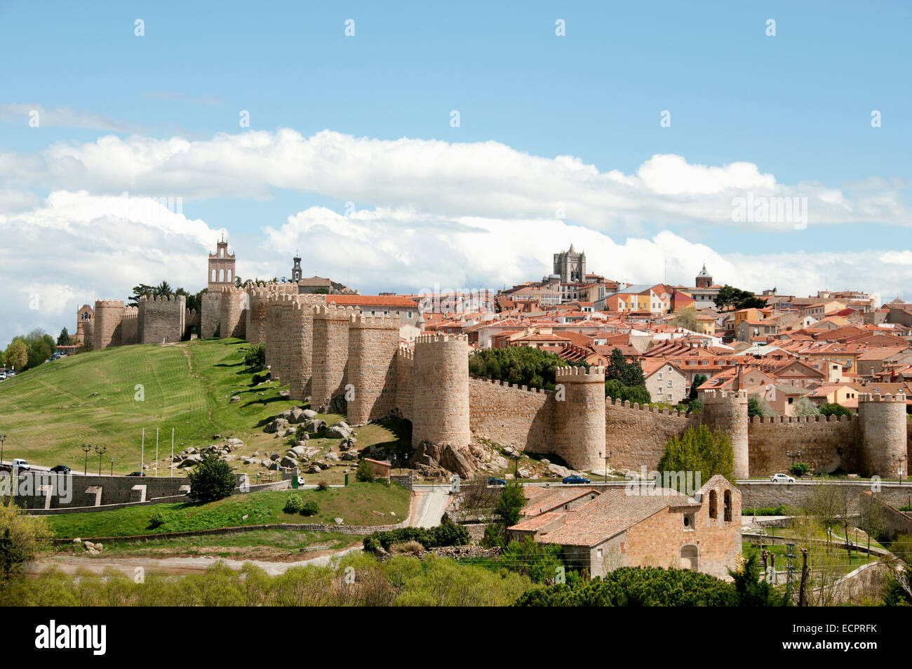 Avila Stadt Stadt Avila Wand Stadtfestung Wand Türmen Türme im