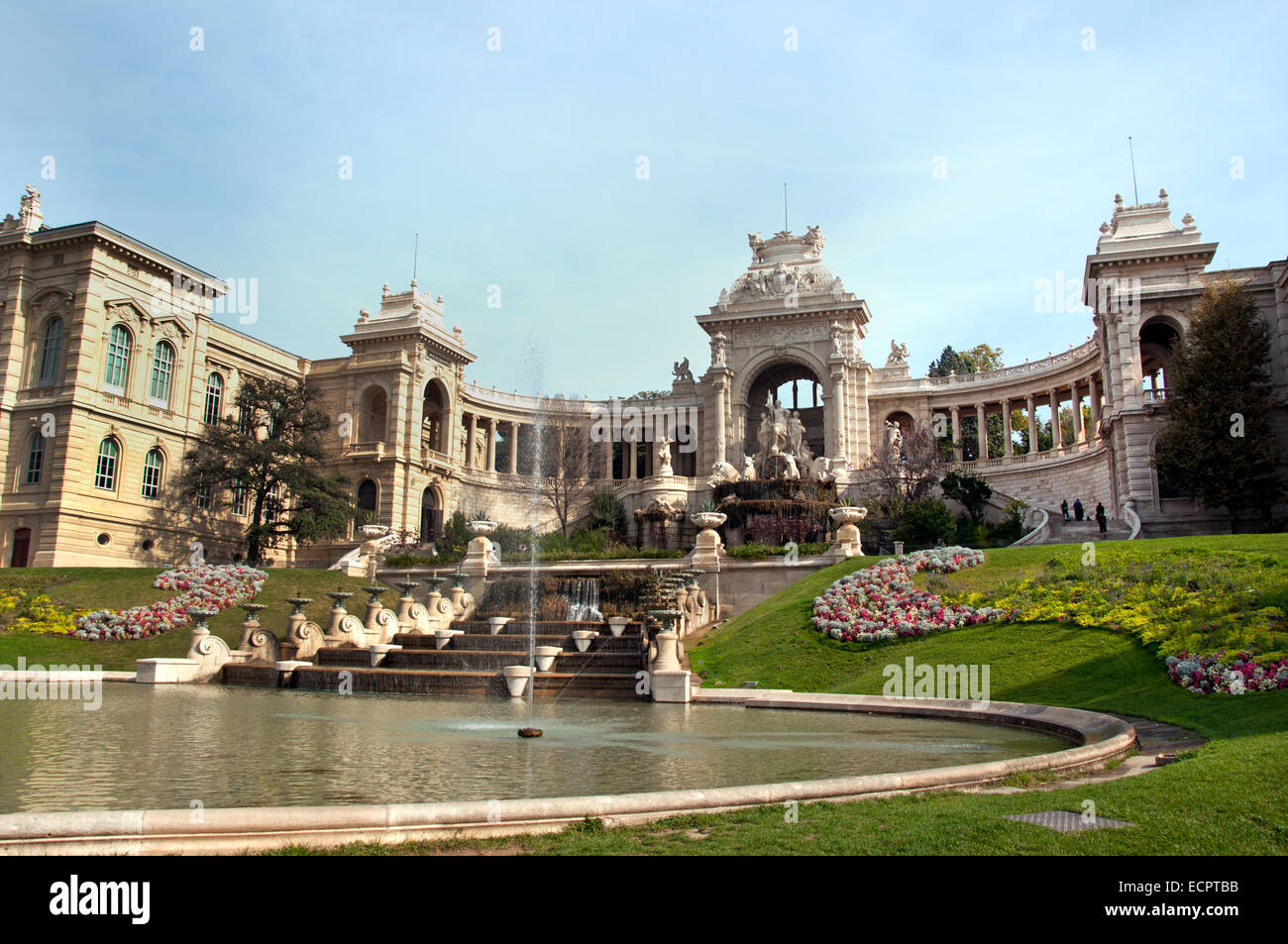 Das Palais Longchamp Musée des Beaux-Arts (Museum der schönen Künste) und Natural History Museum Marseille Marseille Frankreich Französisch Stockfoto