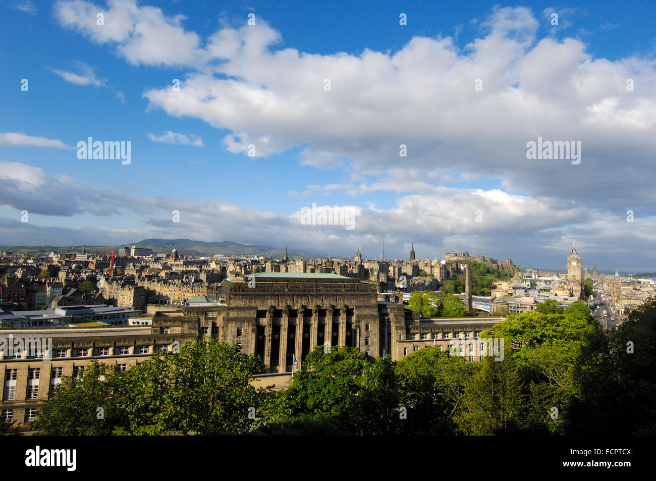 Altstadt, Edinburgh vom Calton Hill, Edinburgh, Region Lothian, Schottland, Vereinigtes Königreich, Europa Stockfoto