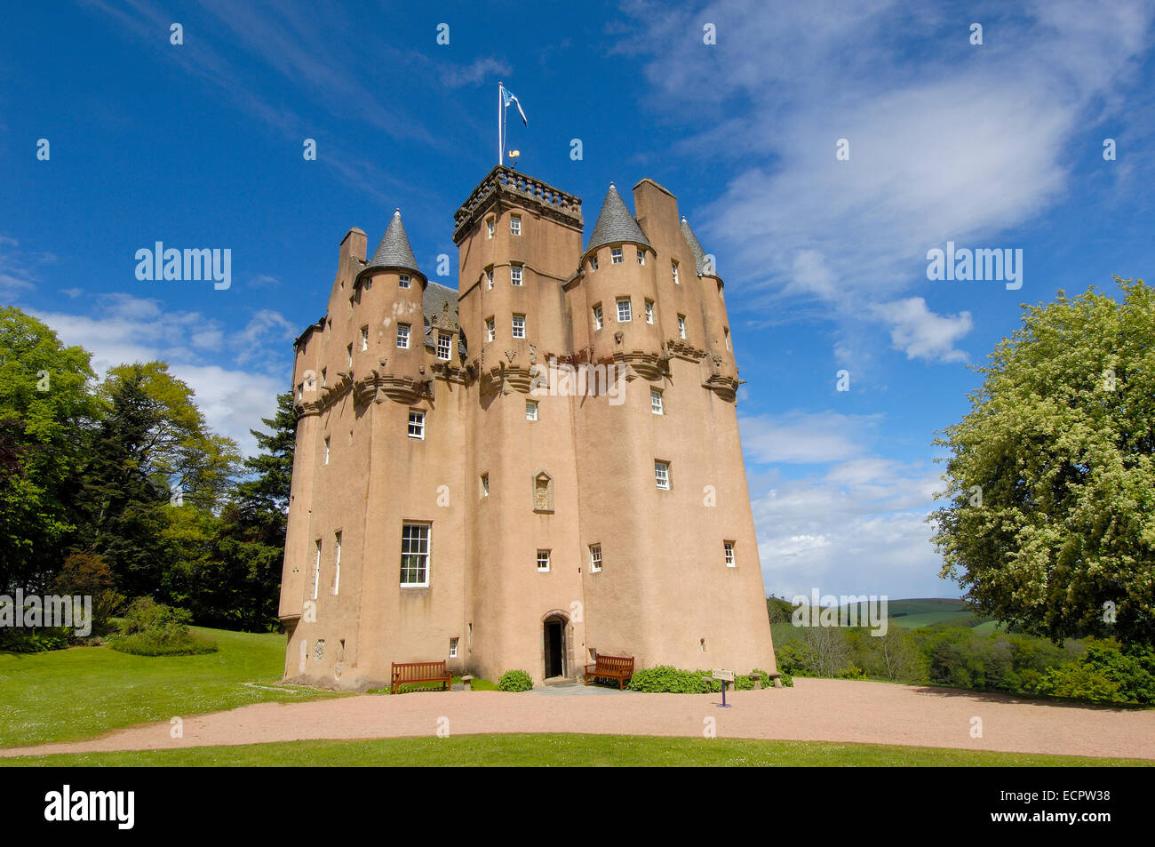 Craigievar Castle, Aberdeenshire, Schottland, Vereinigtes Königreich, Europa Stockfoto