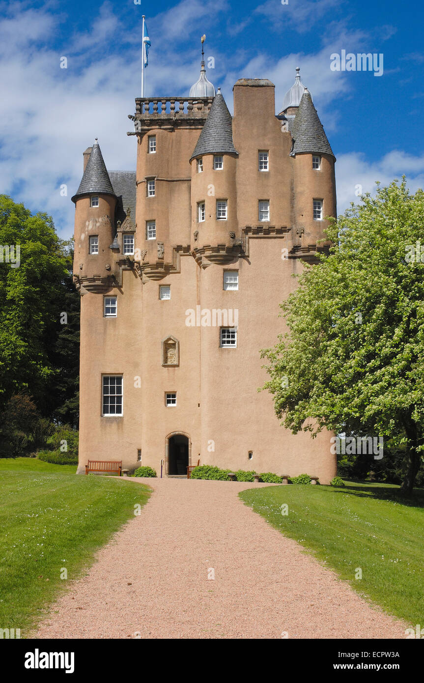 Craigievar Castle, Aberdeenshire, Schottland, Vereinigtes Königreich, Europa Stockfoto