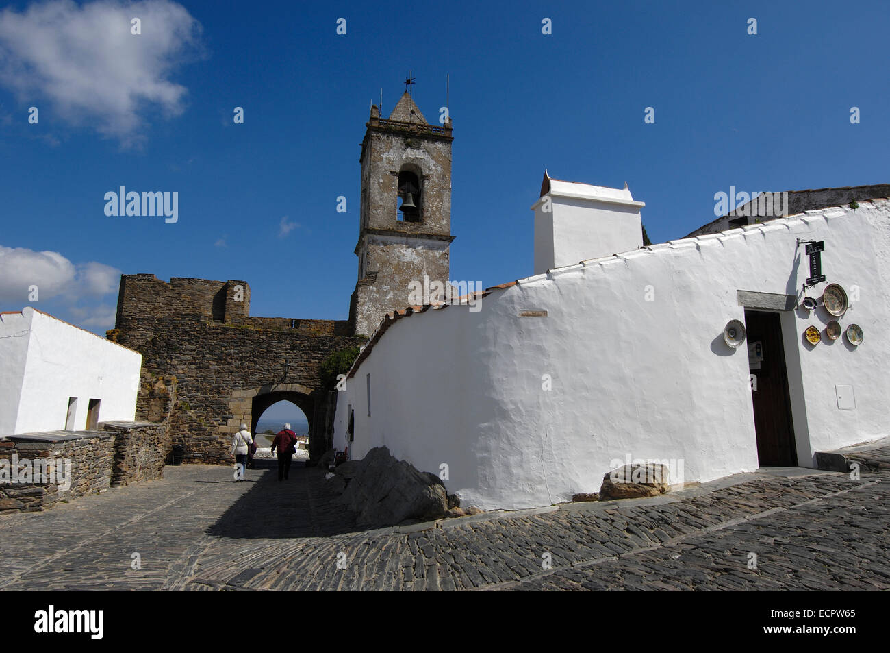 Monsaraz, befestigten Dorf, Alentejo, Portugal, Europa Stockfoto