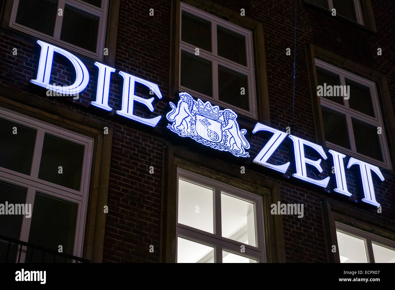 Deutschland: DIE ZEIT (Nachrichtenmagazin) zentrale in Hamburg. Foto vom 03. Dezember 2014. Stockfoto