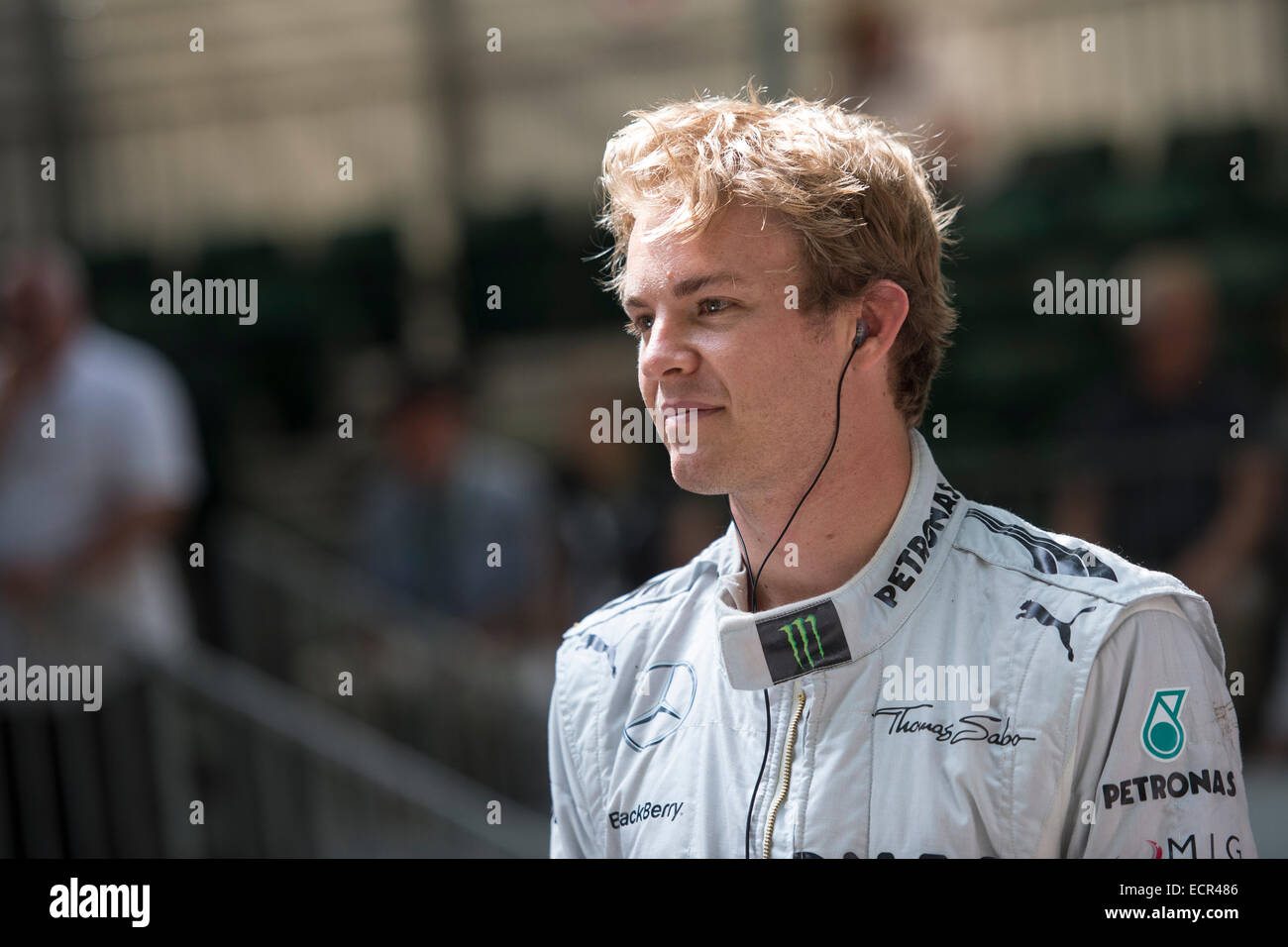 Nico Rosberg Mercedes Formel 1-Fahrer F1 Stockfoto