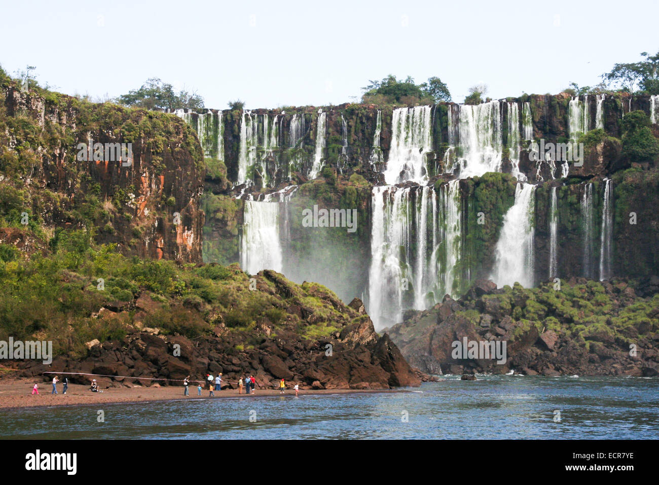 Iguazu-Wasserfälle Argentinien Brasilien Stockfoto