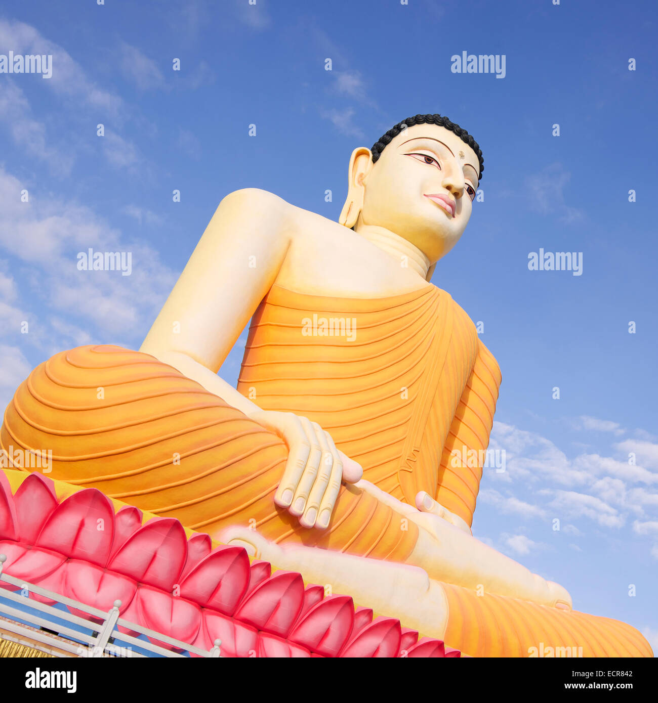 Statue von Buddha am Kande Viharya buddhistischen Tempel in Aluthgama, Sri Lanka Stockfoto