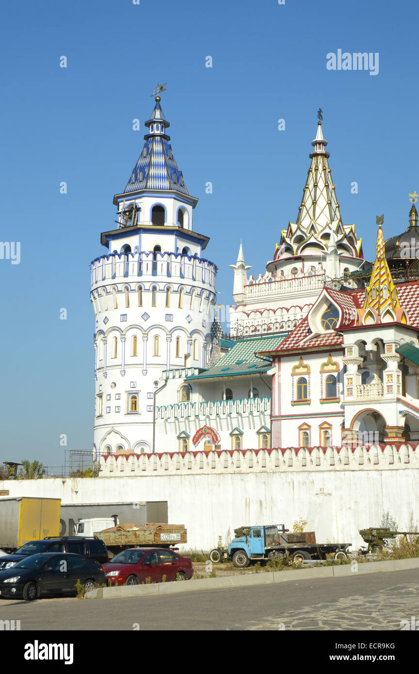 Der Kreml in Ismailowo Moskau blauen Himmel Stockfoto
