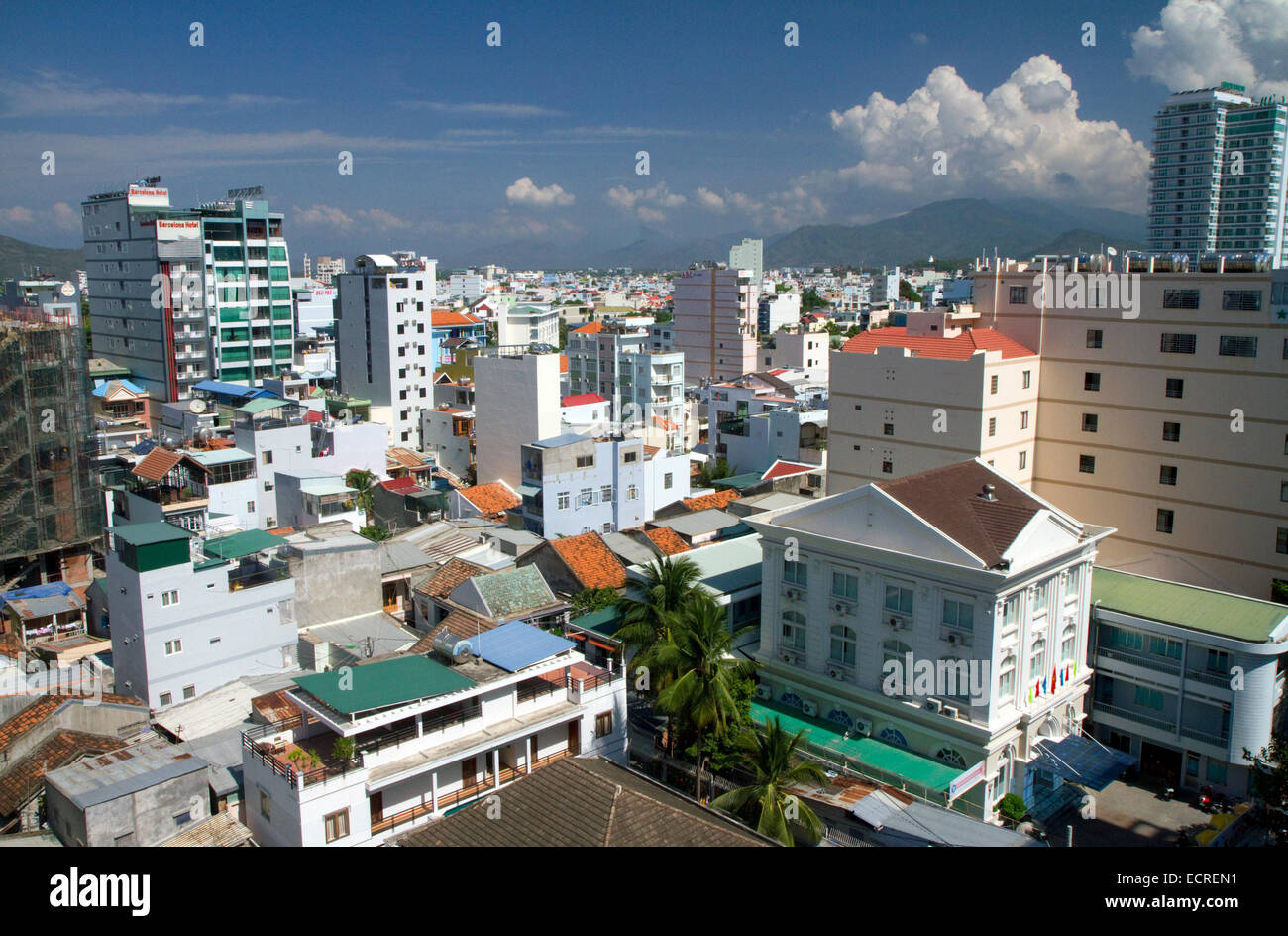 Stadtbild von Nha Trang, Vietnam. Stockfoto