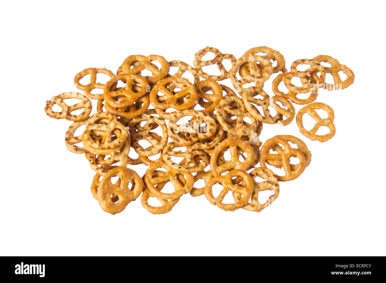 Cookies, die isoliert auf weißem Hintergrund Stockfoto