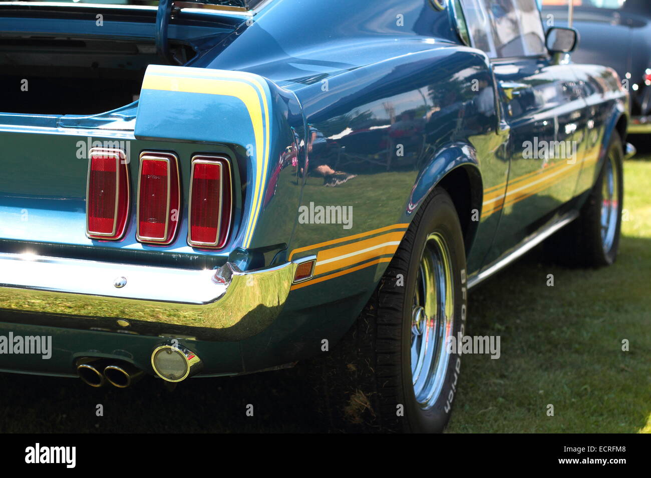 Oldtimer bei einer Oldtimer-Show Stockfoto