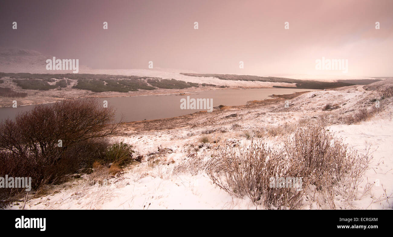 Winter im Hochland von Schottland, Großbritannien Stockfoto