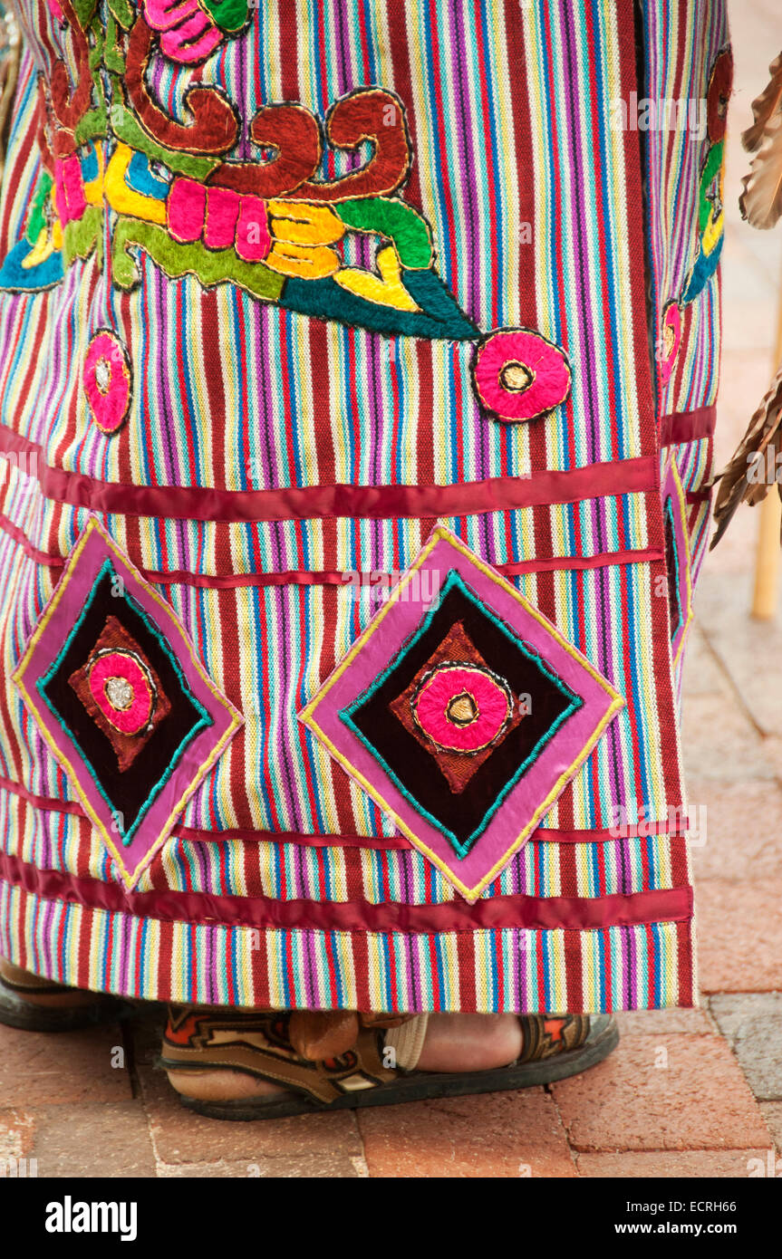 Native American Indian Kleid Kostüm Stockfoto