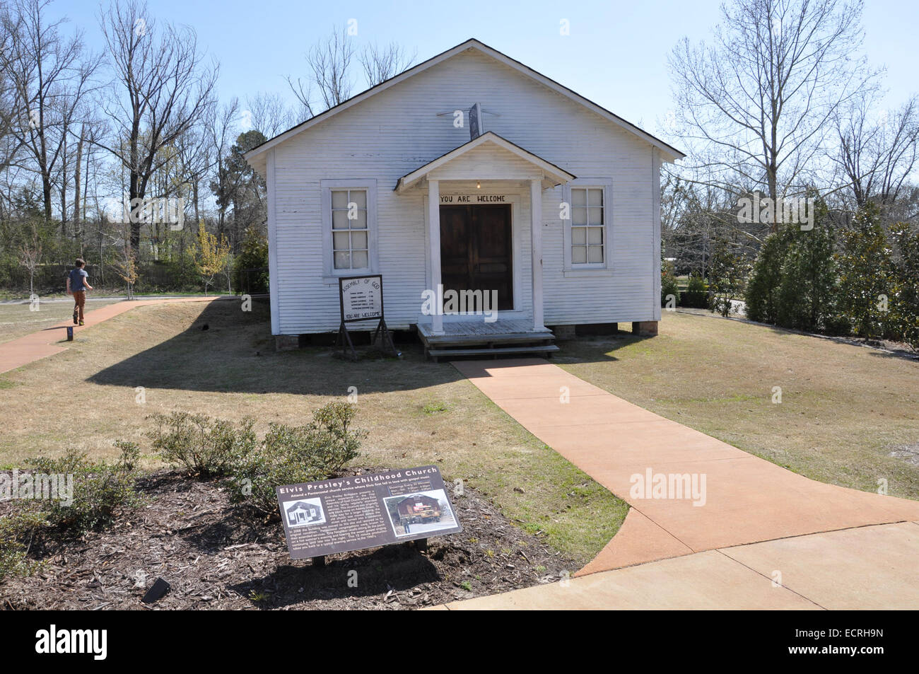 Kindheit von Elvis Presley an seinem Geburtshaus in Tupelo, Mississippi Stockfoto